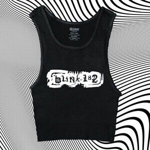 Blink 182 Unisex Cropped Tank